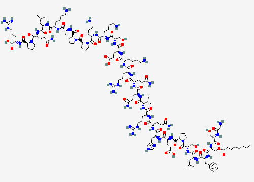 2D chemical structure of Ghrelin