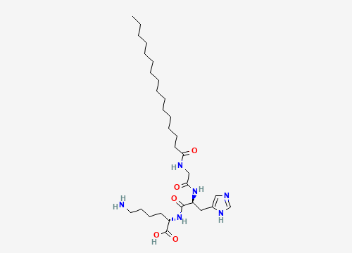 2D chemical structure of Palmitoyl Tripeptide-1